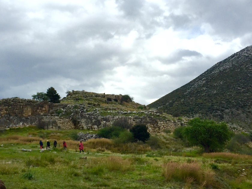 The ruined city of Mycenae