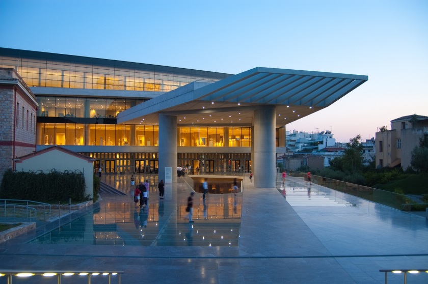 The entrance of theAcropolis Museum