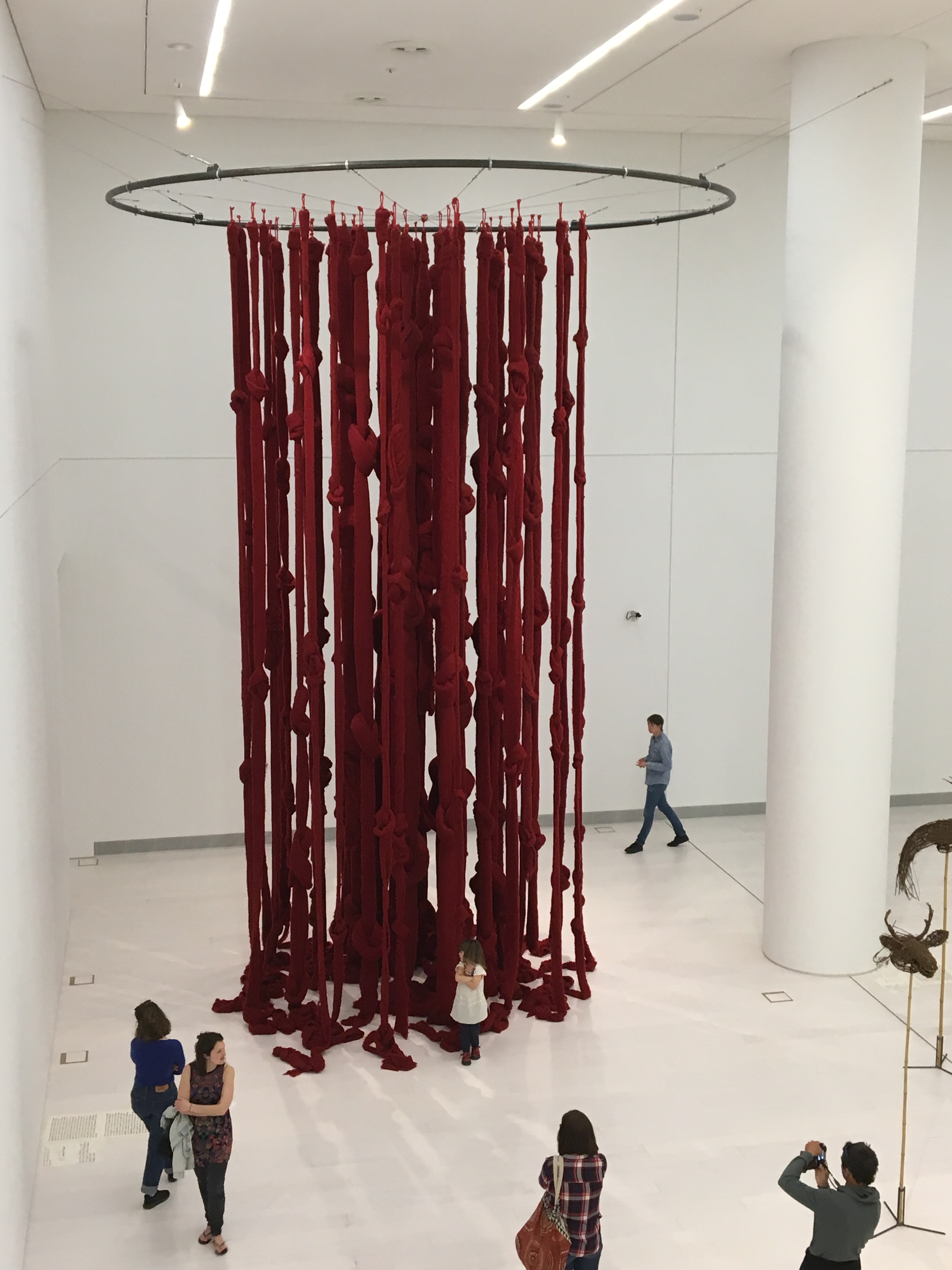 Installation by Cecilia Vicuña for Documenta Athens