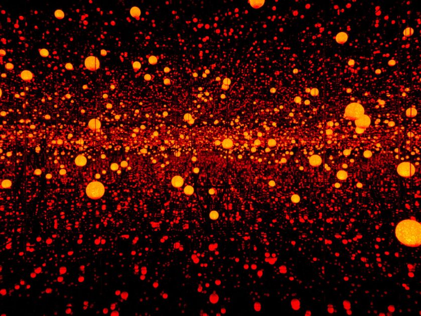Yayoi Kusama infinity room at Zwirner Gallery, New York